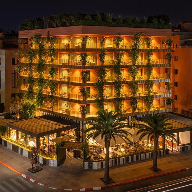 Hotel Jadali & Spa Marakéš Exteriér fotografie The hotel at night
