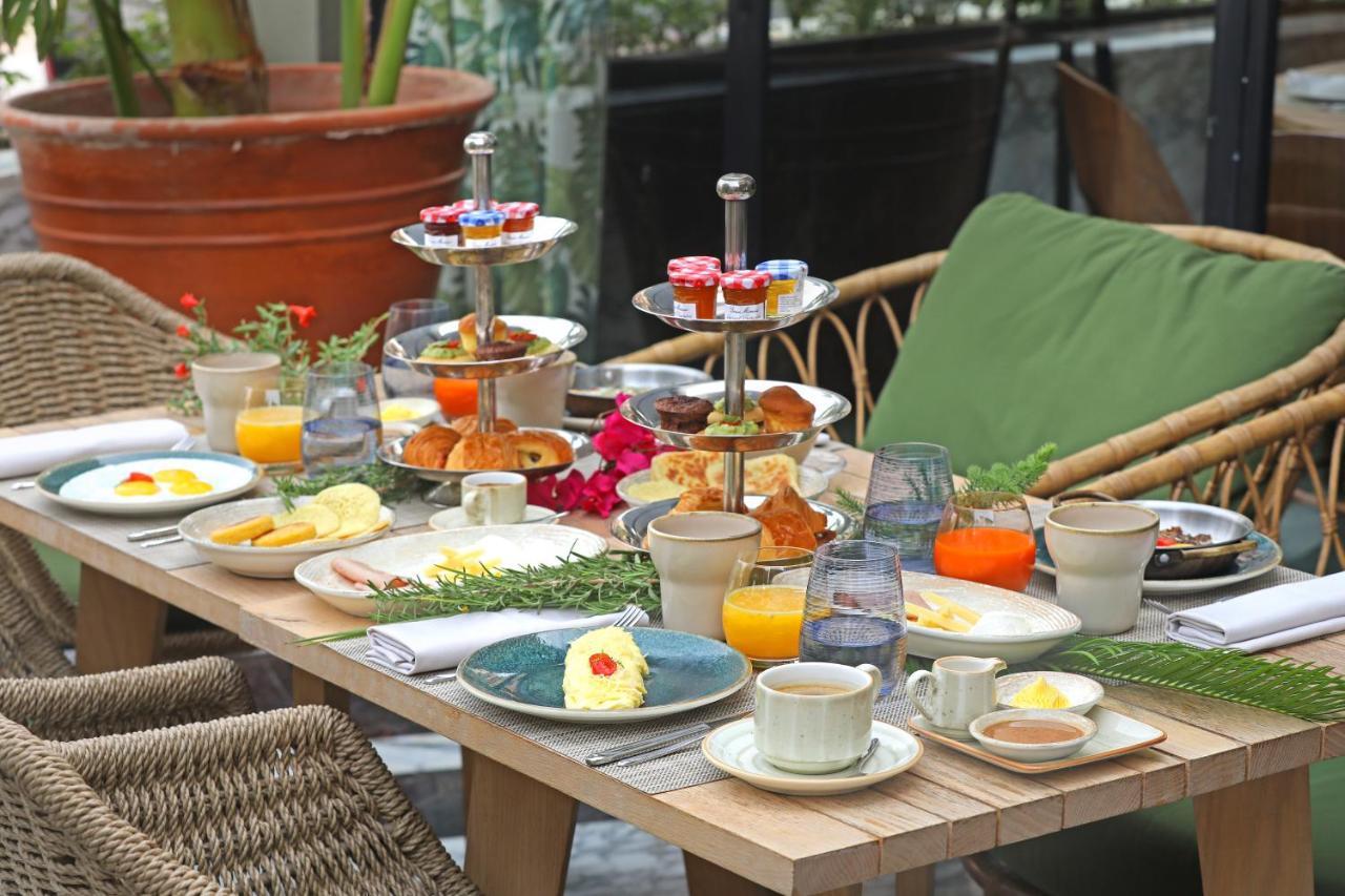 Hotel Jadali & Spa Marakéš Exteriér fotografie A breakfast table